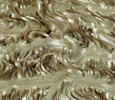 Woven sequin ribbons gold